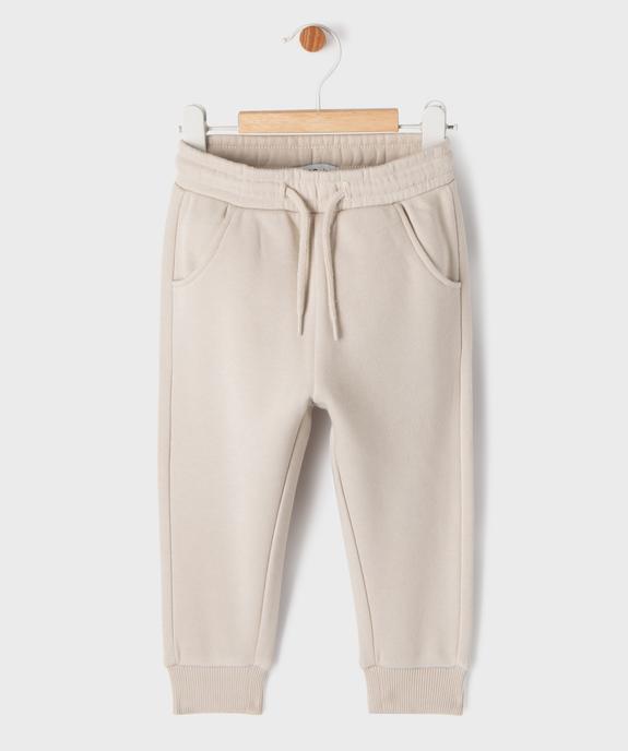 Pantalon de jogging molletonné bébé garçon vue1 - GEMO 4G BEBE - GEMO