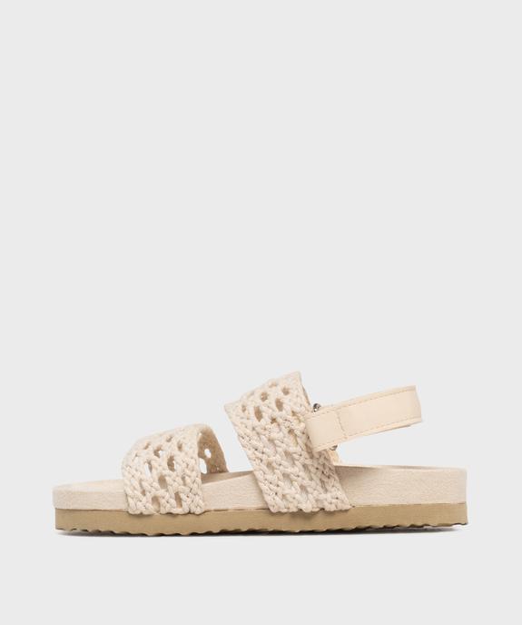 Sandales à scratch et brides crochetées fille - Lovely Wings vue3 - LOVELY WINGS - GEMO