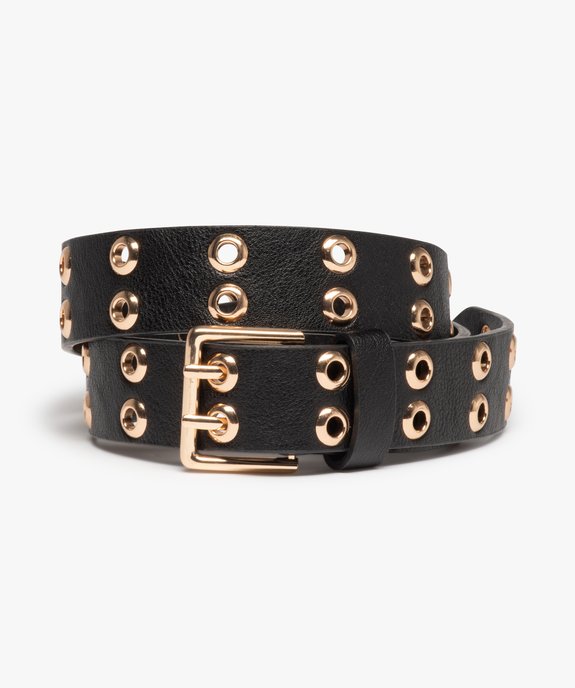 Ceinture femme parsemée d’œillets métalliques vue1 - GEMO (ACCESS) - GEMO
