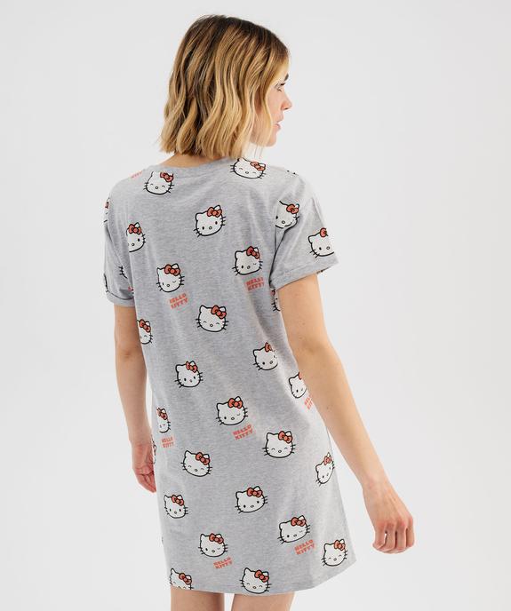 Chemise de nuit tee-shirt imprimée femme - Hello Kitty vue3 - HELLO KITTY - GEMO