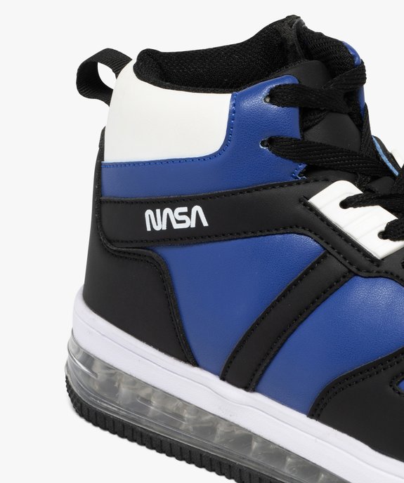 Baskets homme mid-cut à zip avec semelle à bulle d'air plateforme - Nasa vue7 - NASA - GEMO
