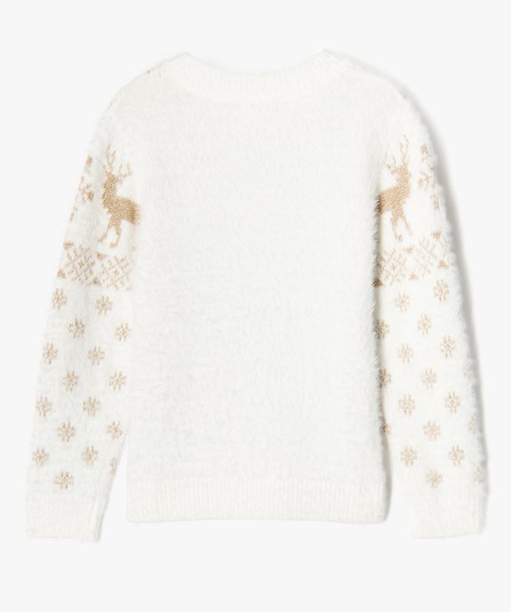 Pull de Noël avec motifs scintillants fille vue3 - GEMO (ENFANT) - GEMO
