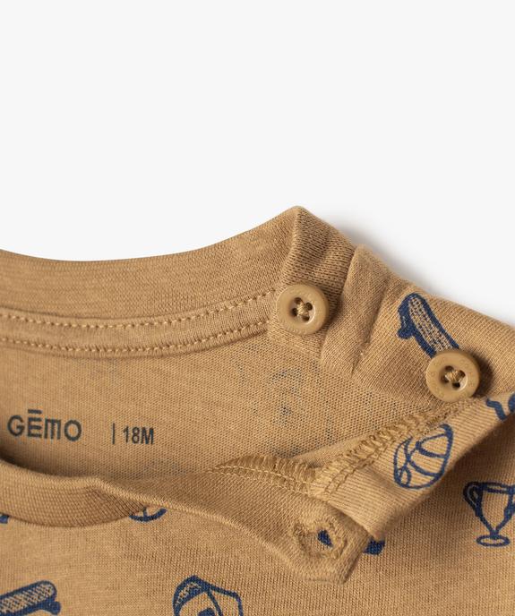 Tee-shirt bébé garçon à manches courtes (lot de 3) vue2 - GEMO(BEBE DEBT) - GEMO