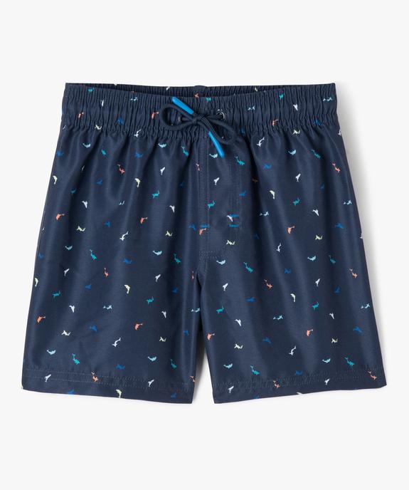 Short de bain à micro motifs dauphins garçon vue1 - GEMO 4G GARCON - GEMO