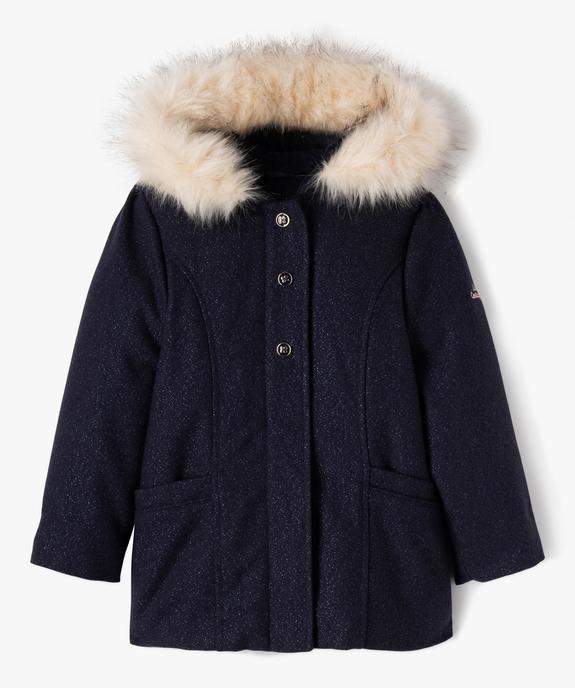 Manteau pailleté à capuche fille - LuluCastagnette vue2 - LULU CASTAGNETTE GEMO FOR GOOD - GEMO