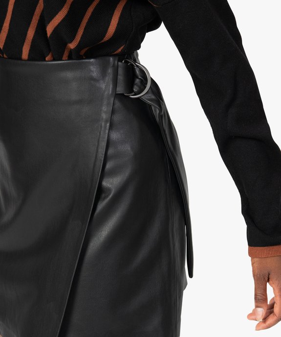 Jupe simili cuir gemo deals