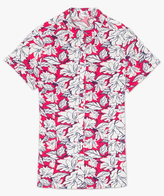 Chemise femme à manches courtes imprimée vue4 - GEMO(FEMME PAP) - GEMO