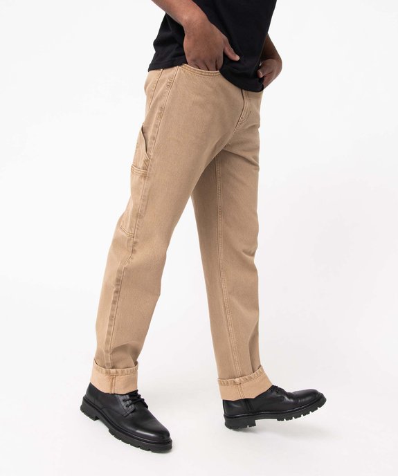 Jean Regular coloré teinture spéciale homme vue1 - GEMO 4G HOMME - GEMO