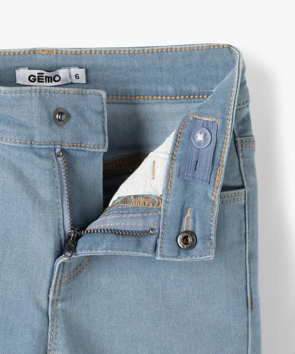 Jean fille coupe Skinny extensible vue3 - GEMO 4G FILLE - GEMO