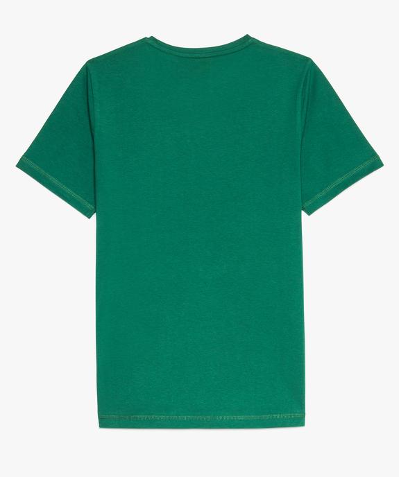 Tee-shirt garçon uni à manches courtes vue3 - GEMO 4G GARCON - GEMO