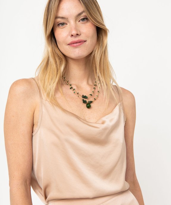 Débardeur en satin à col bénitier femme vue6 - GEMO(FEMME PAP) - GEMO