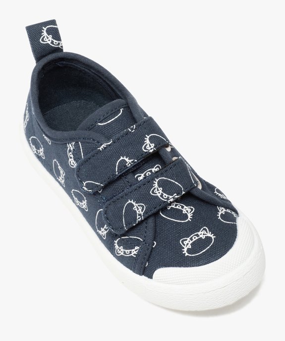 Baskets garçon en toile imprimée fermeture scratch vue5 - GEMO (ENFANT) - GEMO