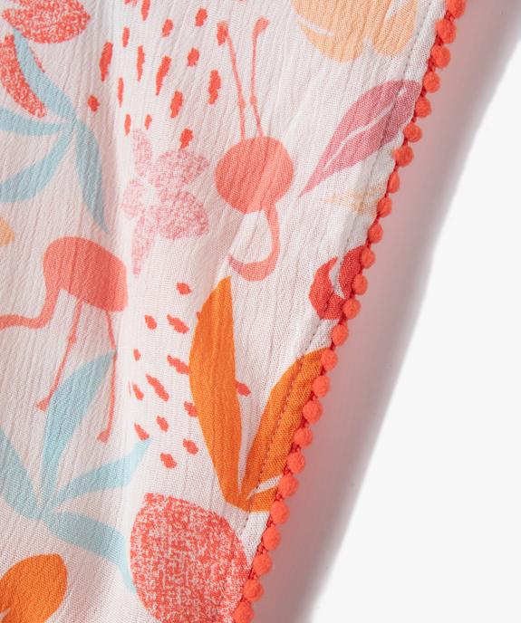 Robe de plage fille à motifs fleuris vue2 - GEMO (ENFANT) - GEMO