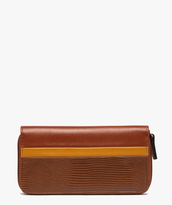 Portefeuille femme zippé multicolore vue1 - GEMO (ACCESS) - GEMO
