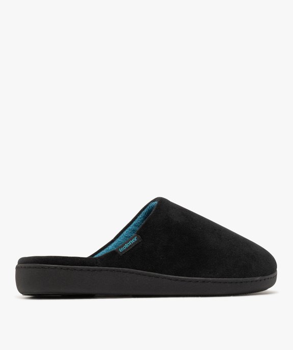 Chaussons mules en velours homme - Isotoner vue1 - ISOTONER - GEMO