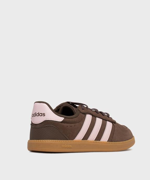 Baskets basses en cuir suédé Breaknet Sleek femme - Adidas vue4 - ADIDAS - GEMO