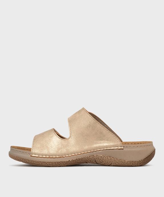 Mules deux brides spéciales confort femme vue3 - G'FLEX - GEMO