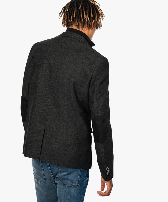Veste homme 2-en-1 avec parementure doudoune amovible vue3 - GEMO(URBAIN) - GEMO
