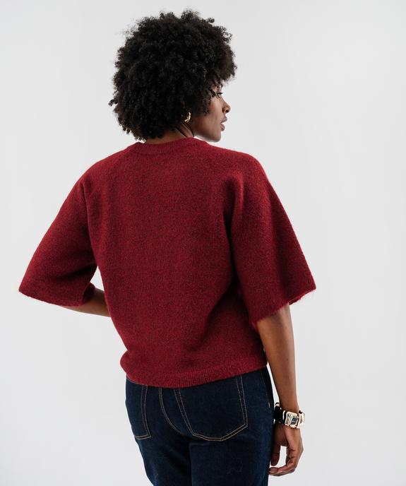 Pull manches courtes ample et douillet femme vue3 - GEMO(FEMME PAP) - GEMO