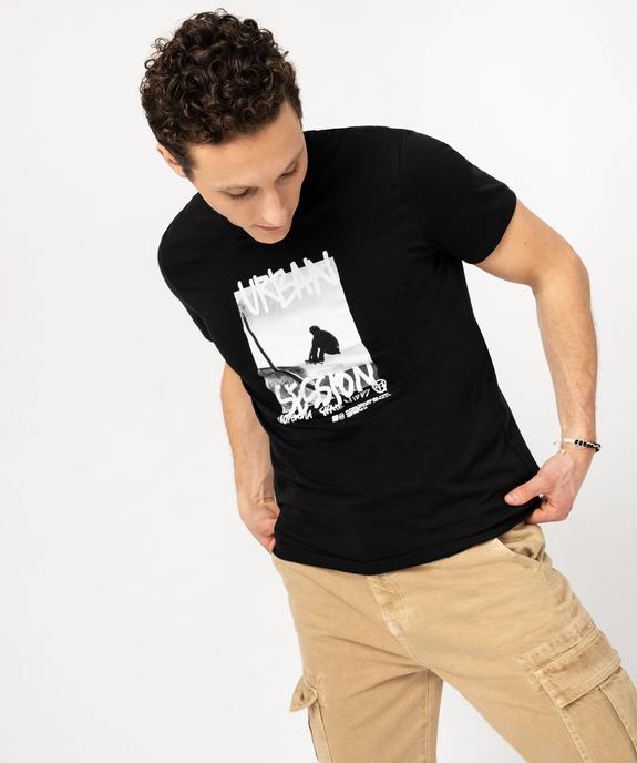 Tee-shirt manches courtes imprimé homme vue2 - GEMO (HOMME) - GEMO