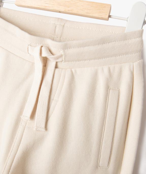 Pantalon de jogging avec ceinture bord-côte bébé garçon vue2 - GEMO 4G BEBE - GEMO