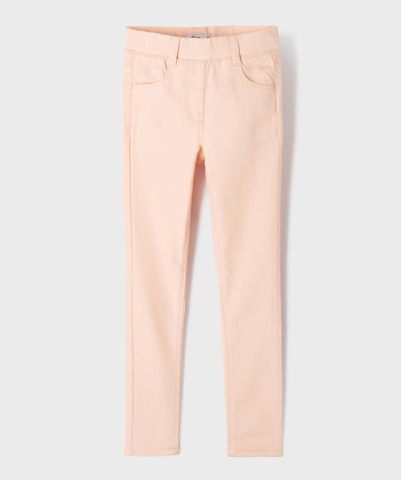 Pantalon slim fille avec taille ajustable vue1 - GEMO (ENFANT) - GEMO