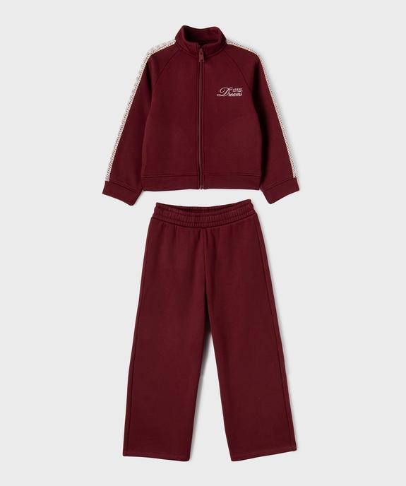 Ensemble de jogging avec intérieur polaire fille vue1 - GEMO (ENFANT) - GEMO