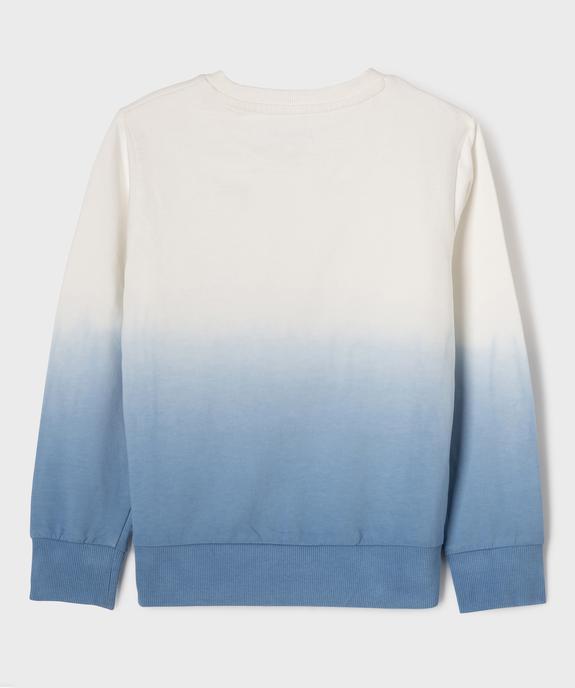 Sweat en maille French Terry coloris dégradé garçon vue3 - GEMO (ENFANT) - GEMO