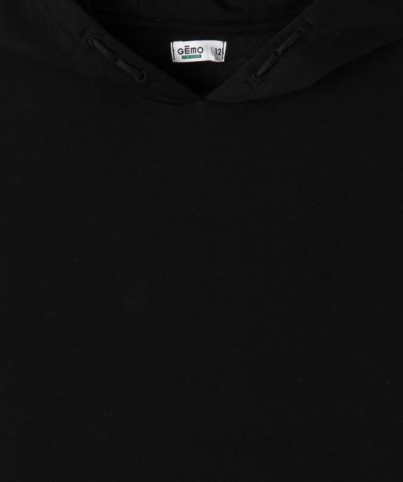 Sweat à capuche uni intérieur molletonné garçon vue2 - GEMO 4G GARCON - GEMO