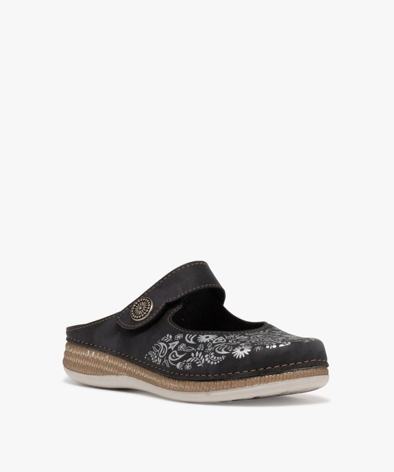 Sabot confort avec fermeture scratch femme vue2 - G'FLEX - GEMO
