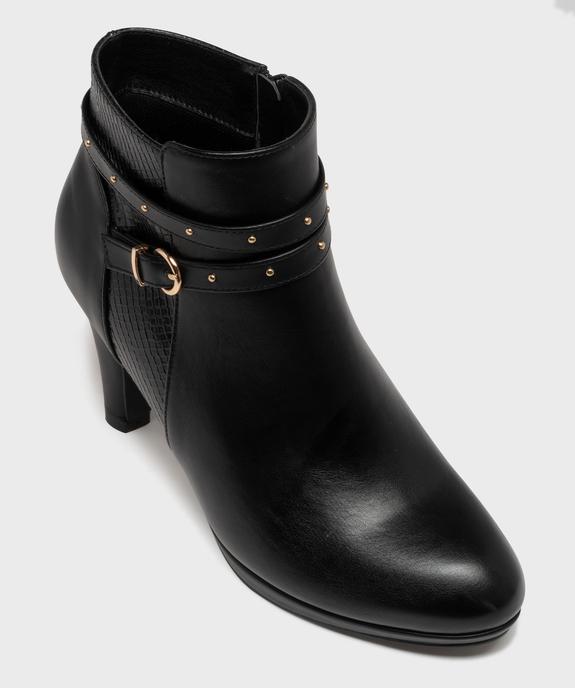 Bottines à talon avec en suédine femme - Valentina Baldano vue5 - VALENTINA BALDA - GEMO