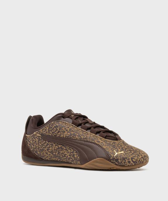 Tennis à fine semelle imprimé léopard femme - Puma vue2 - PUMA - GEMO