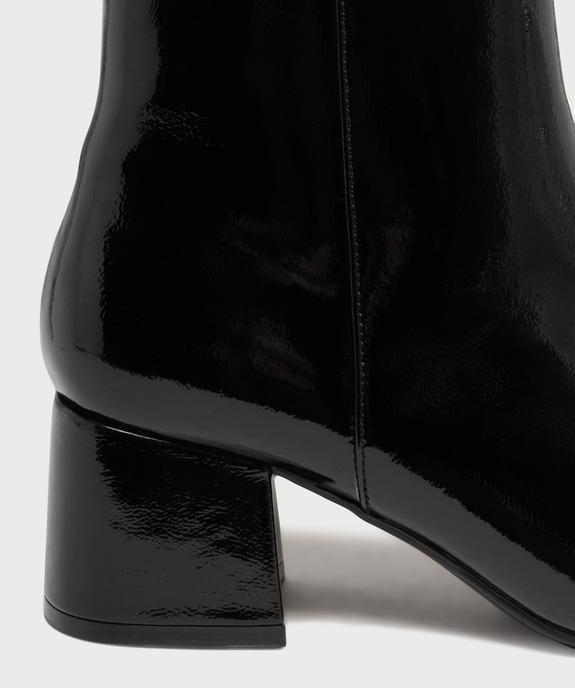 Boots à talon vernis femme vue6 - FOLLOW ME - GEMO