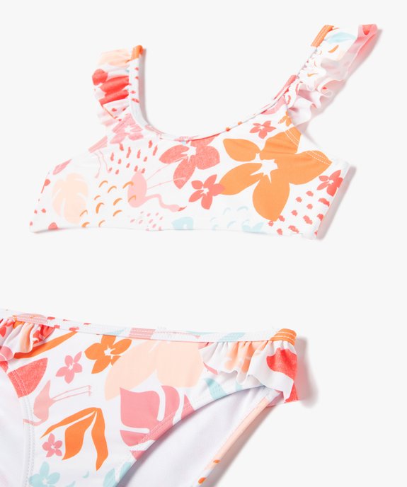 Maillot de bain fille 2 pièces à motifs fleuris vue2 - GEMO (ENFANT) - GEMO