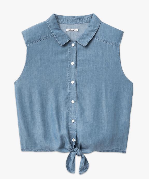 Chemise sans manches en Lyocell femme vue4 - GEMO 4G FEMME - GEMO