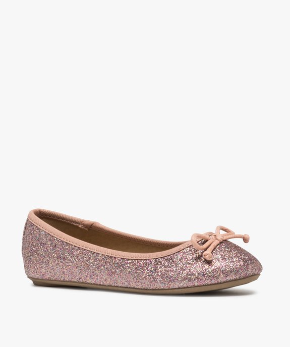 Ballerines fille pailletées avec nœud décoratif vue2 - GEMO (ENFANT) - GEMO