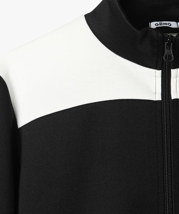 Sweat zippé avec col montant spécial sport fille vue3 - GEMO (JUNIOR) - GEMO