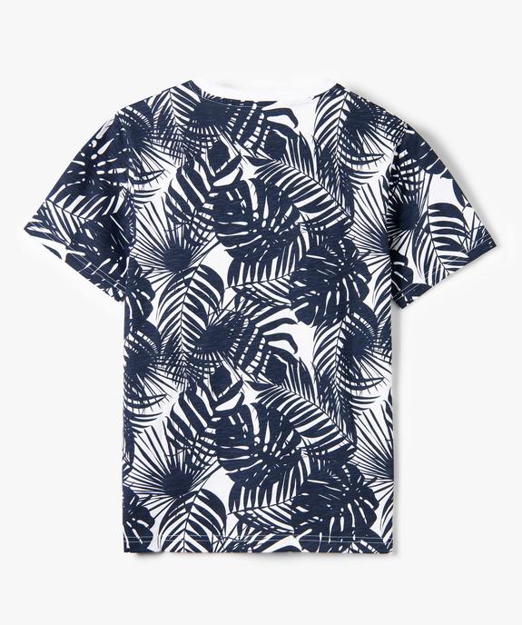 Tee-shirt garçon à manches courtes à motifs exotiques vue4 - GEMO (JUNIOR) - GEMO