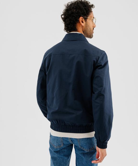 Blouson en matière déperlante et col chemise homme vue2 - GEMO (HOMME) - GEMO