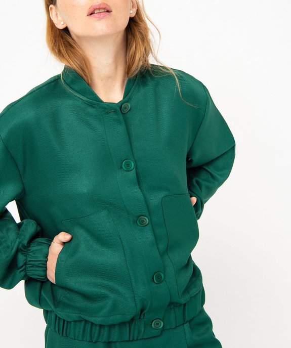 Blouson léger avec fermeture boutonnée femme vue2 - GEMO(FEMME PAP) - GEMO