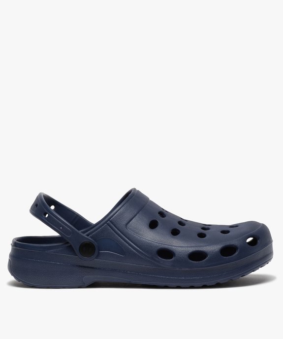Sabots homme unis souples avec perforations vue1 - GEMO (PLAGE) - GEMO