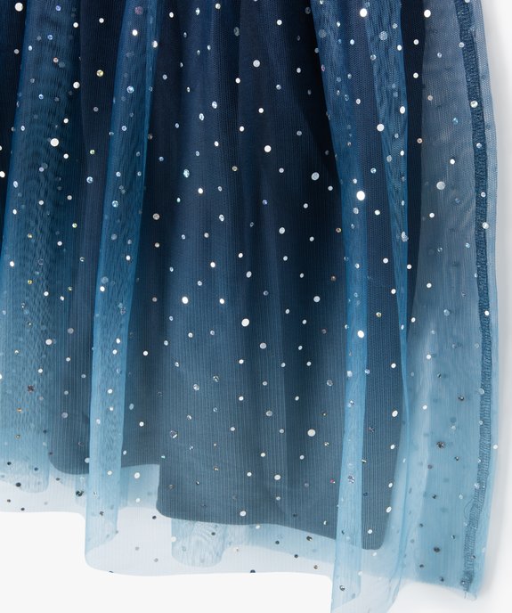Robe fille en tulle et coton - La Reine des Neiges vue2 - REINE DES NEIGE - GEMO