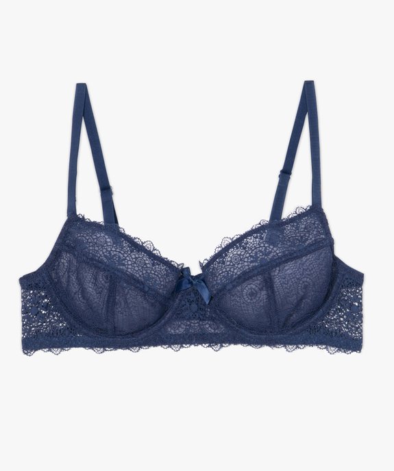 Soutien-gorge femme en dentelle avec armatures vue4 - GEMO(HOMWR FEM) - GEMO