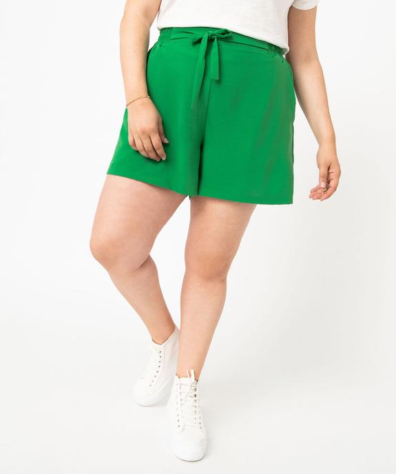 Short en matière satinée femme grande taille vue2 - GEMO (G TAILLE) - GEMO