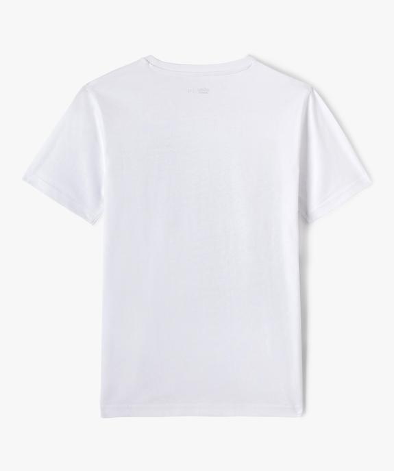 Tee-shirt manches courtes en coton imprimé garçon vue3 - GEMO 4G GARCON - GEMO