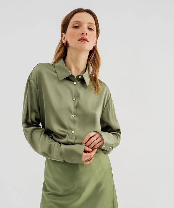Chemise en satin femme vue5 - GEMO(FEMME PAP) - GEMO