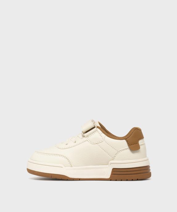 Baskets à scratch look urbain motif dinosaure garçon - 5 Miles vue3 - 5 MILES - GEMO