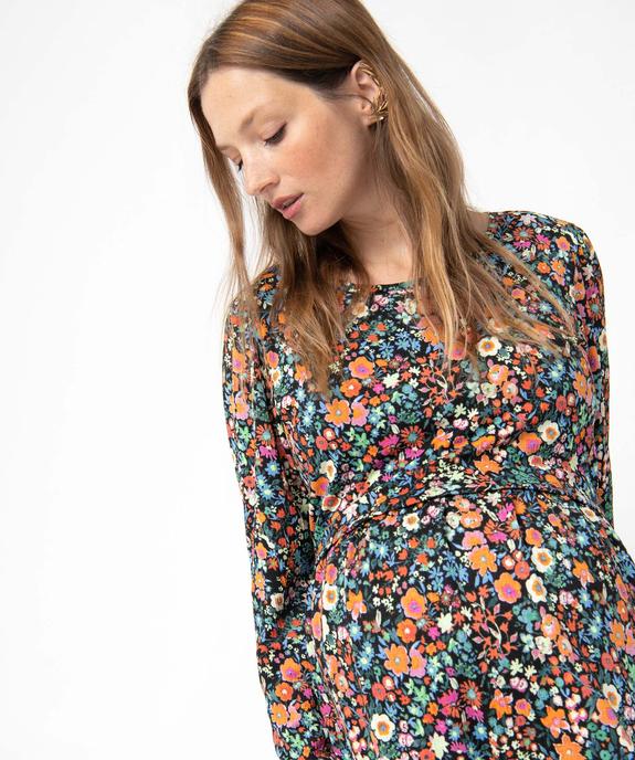 Robe d'allaitement à manches longues et motifs vue5 - GEMO (MATER) - GEMO