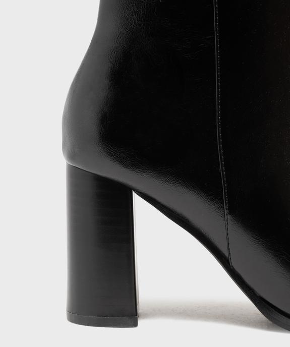 Boots à talon haut et bout pointu unies femme vue6 - FOLLOW ME - GEMO