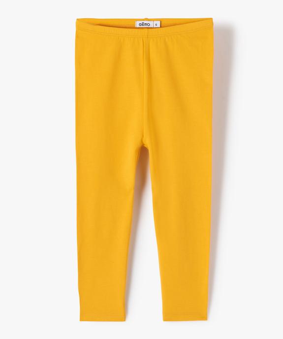 Legging 7/8ème uni à taille élastiquée fille vue4 - GEMO (ENFANT) - GEMO